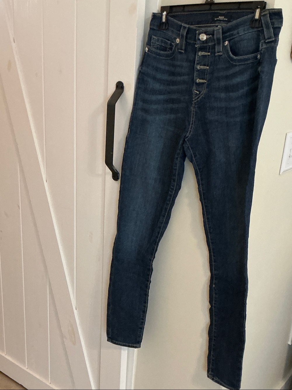 True Religion Dark Blue High-Rise Skinny Jeans